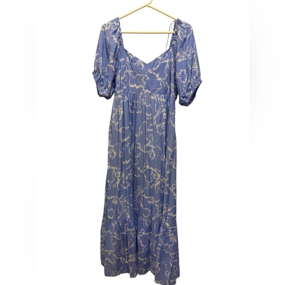 Nine West Blue and White Maxi Dress